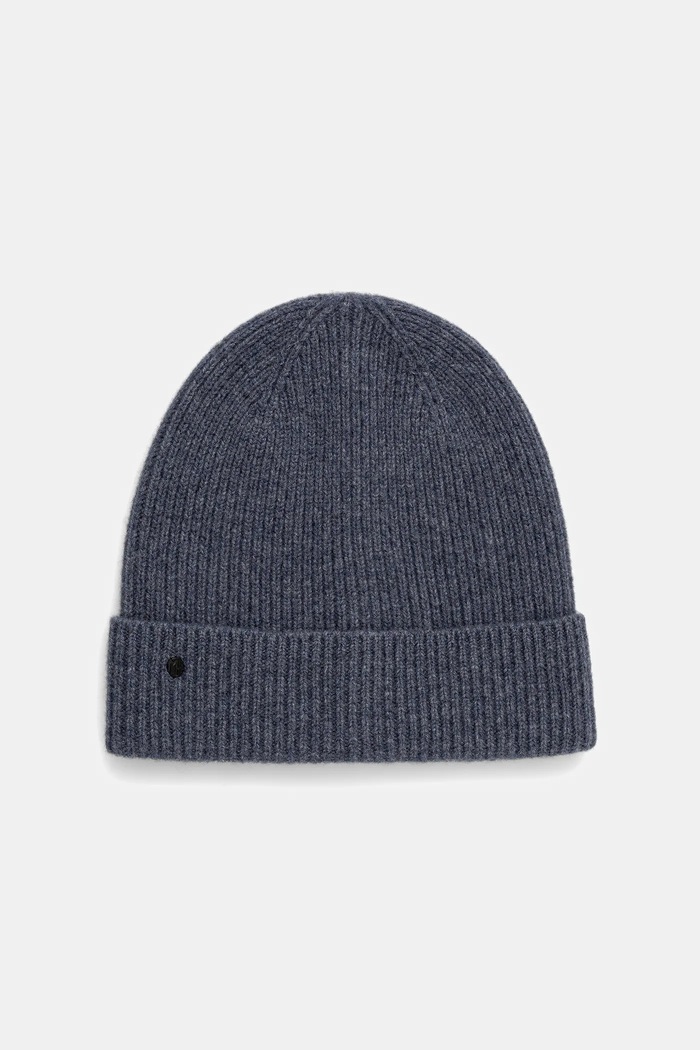 Czapka z wełny merino gładka RW25-CDM700 niebieski RW25