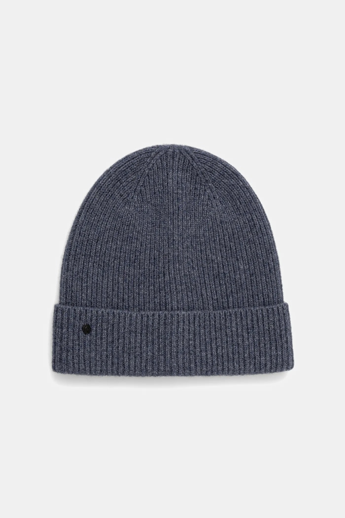 Czapka z wełny merino gładka RW25-CDM700 niebieski RW25