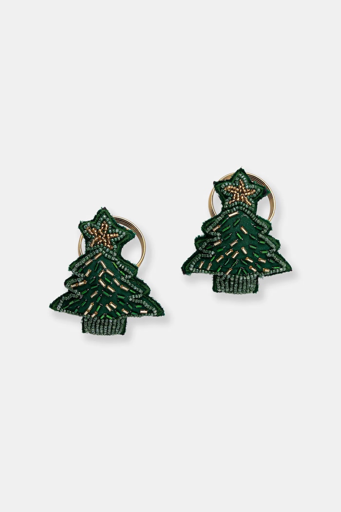 Krúžok na obrúsky vianočný stromček (2-pack) RW25-DEU817 zelená RW25