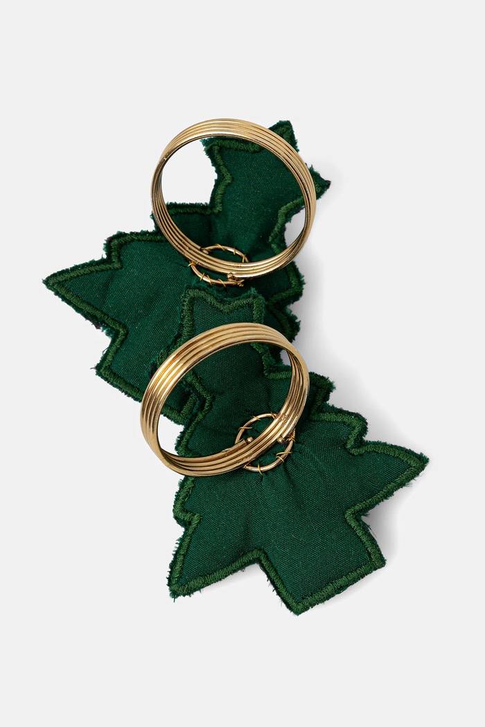 Kuchyňa a jedáleň Krúžok na obrúsky vianočný stromček (2-pack) RW25-DEU817 zelená