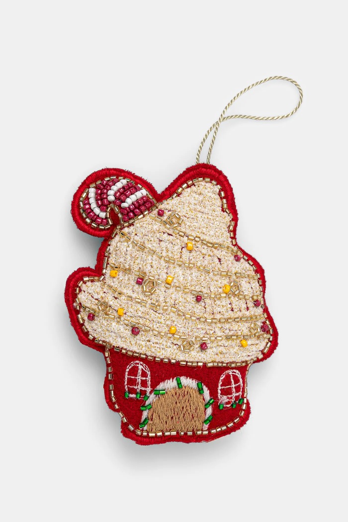 Ozdoba na vánoční stromeček handmade - vánoční domeček vícebarevná RW25-DEU820