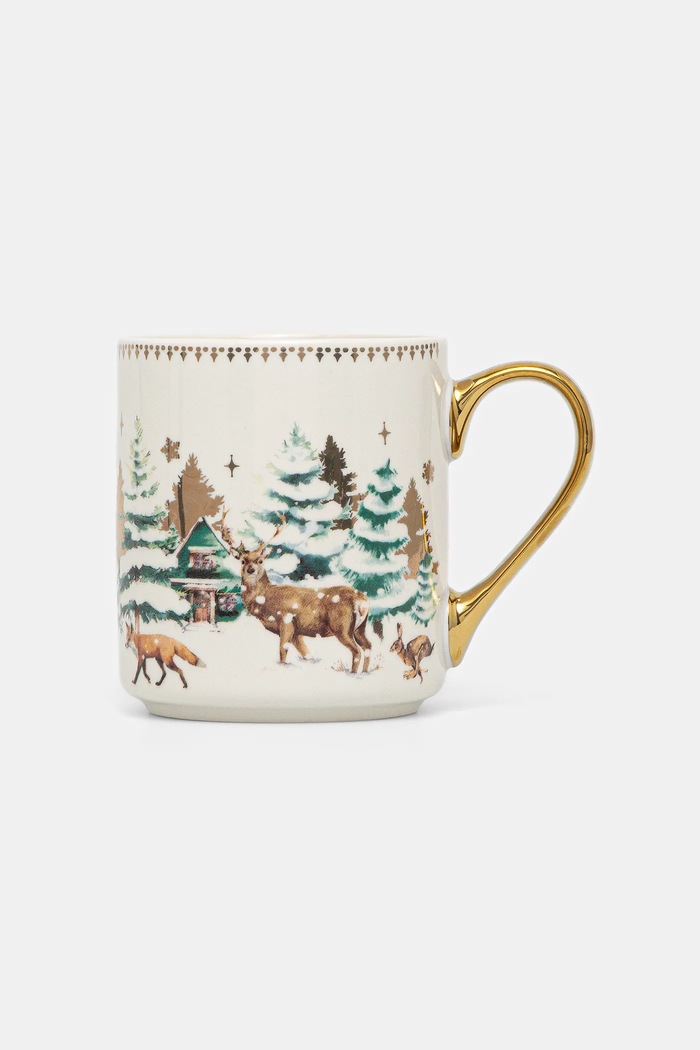 Kuchnia i jadalnia Kubek ceramiczny 390 ml świąteczny RW25-KBU800 multicolor
