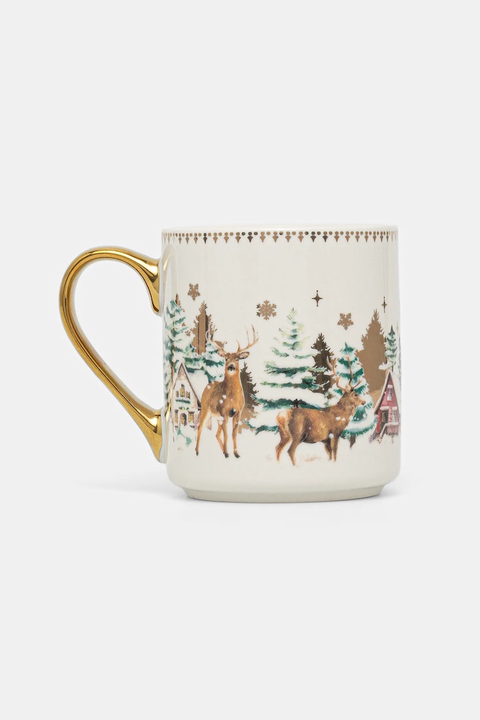 Kubek ceramiczny 390 ml świąteczny multicolor RW25-KBU800