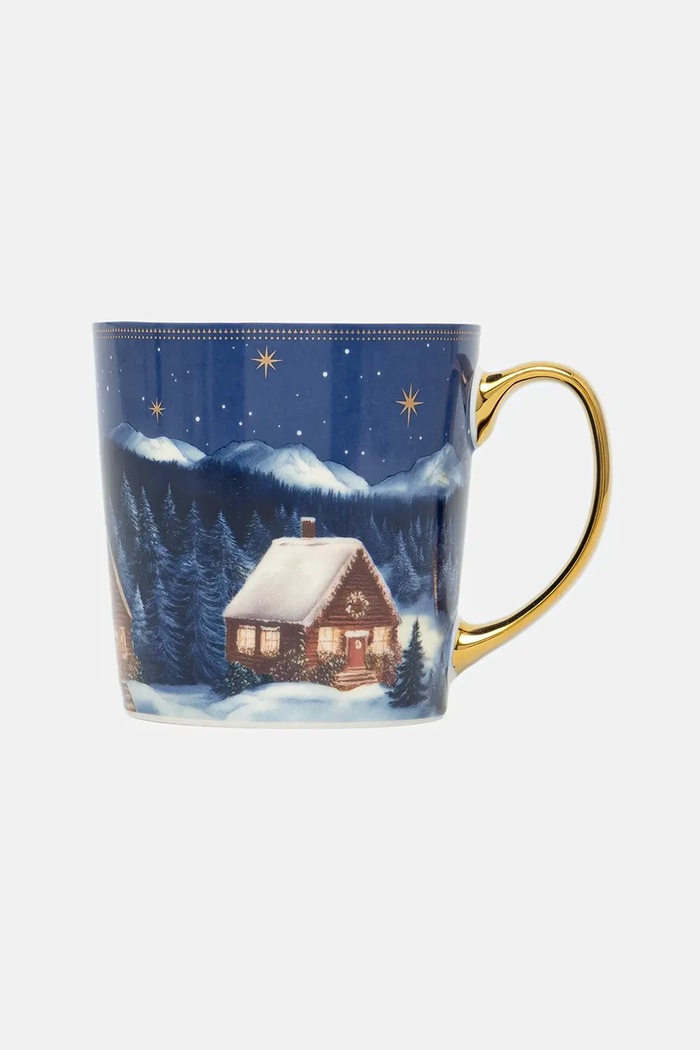 Kuchnia i jadalnia Kubek ceramiczny świąteczny 460 ml RW25-KBU802 multicolor