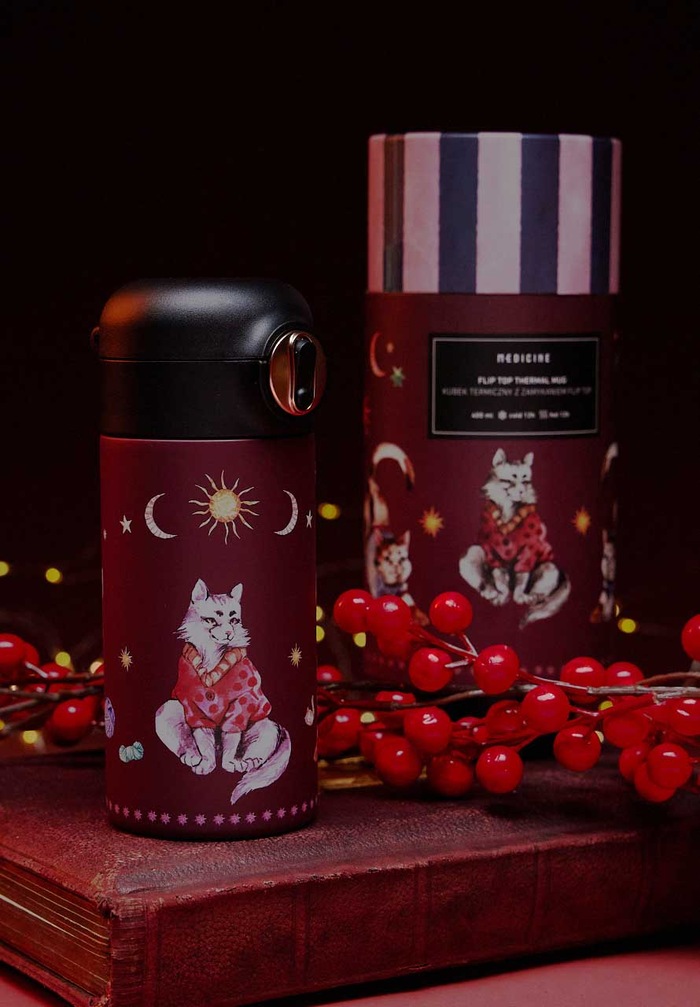 Medicine cană termică 400 ml burgundia RW25-KBU817