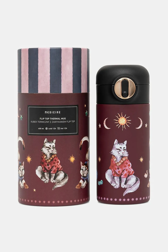 Medicine cană termică 400 ml RW25-KBU817 burgundia RW25
