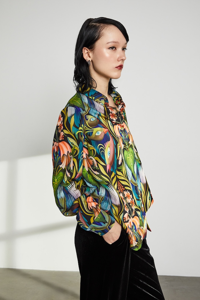 Koszula damska z kolekcji Tajemniczy Świat Medicine wzorzyste multicolor RW25-KDD550