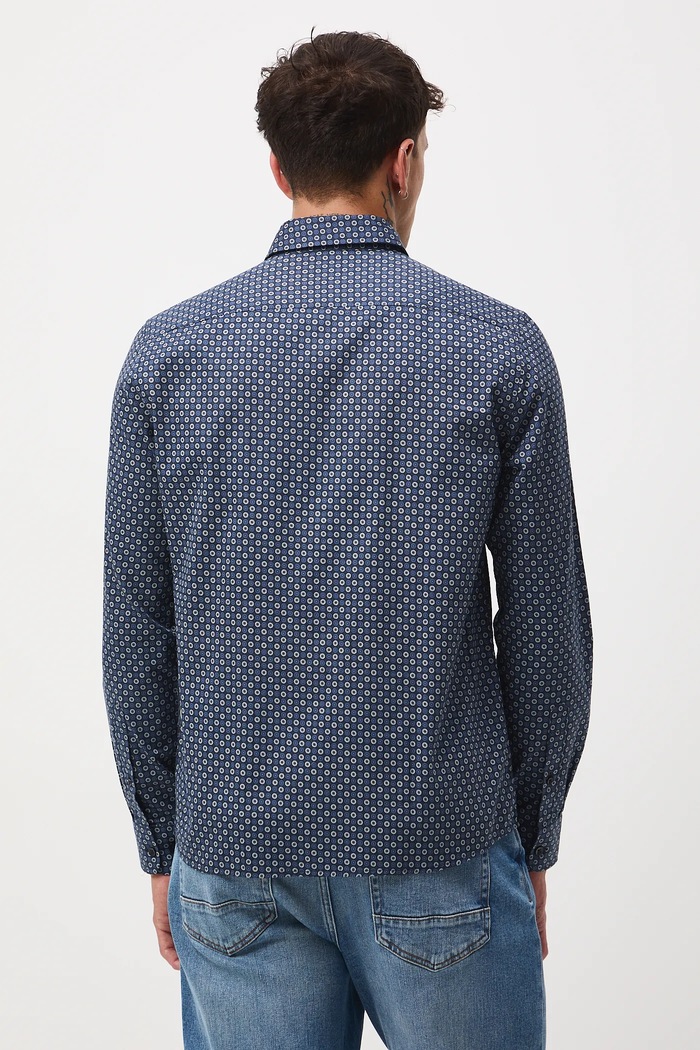 Bavlnená košeľa pánska s golierom button-down RW25-KDM502 viacfarebná RW25