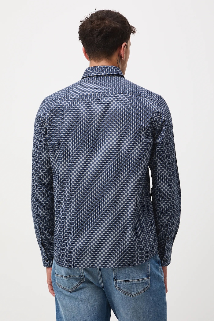 Bavlnená košeľa pánska s golierom button-down RW25-KDM502 viacfarebná RW25