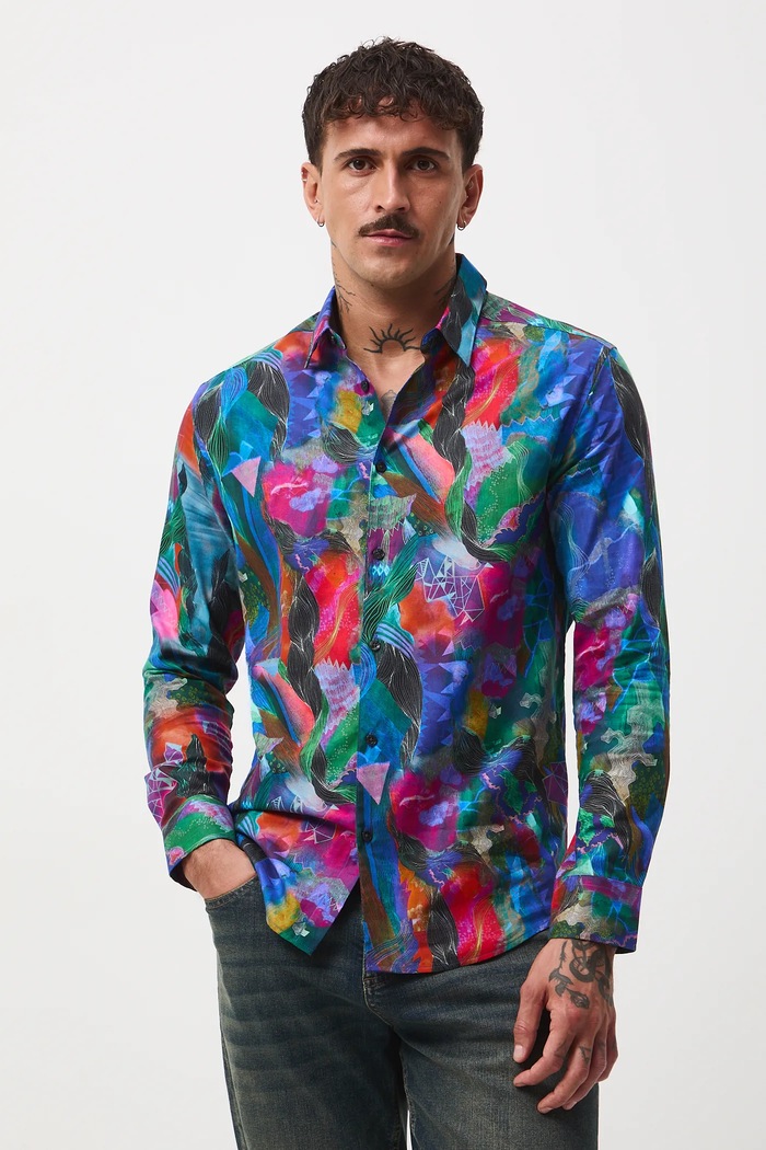 Medicine camasa din bumbac RW25-KDM552 multicolor RW25