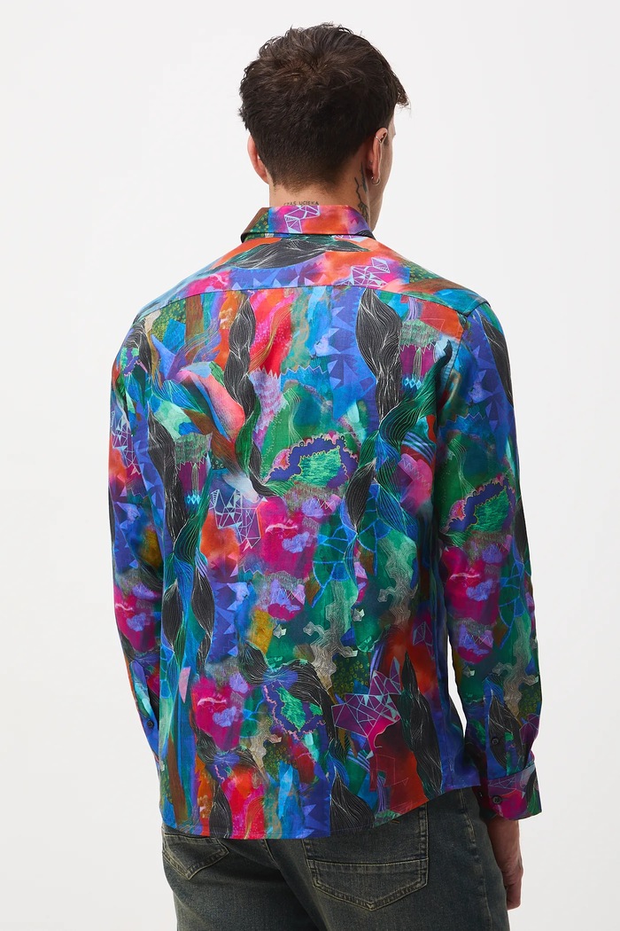 Medicine camasa din bumbac multicolor RW25-KDM552