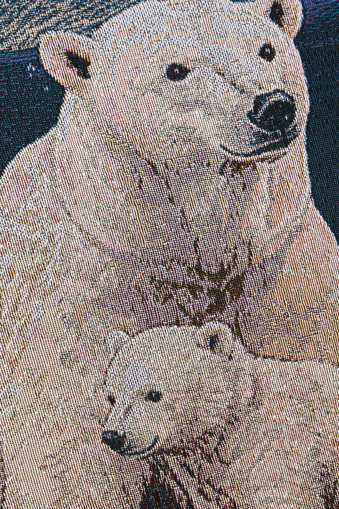 Ložnice Žakárová deka se vzorem 130 x 180 cm RW25-KOU801 námořnická modř