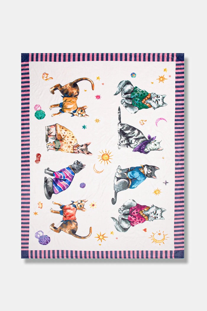 Koc w koty 160 x 220 cm multicolor RW25-KOU805