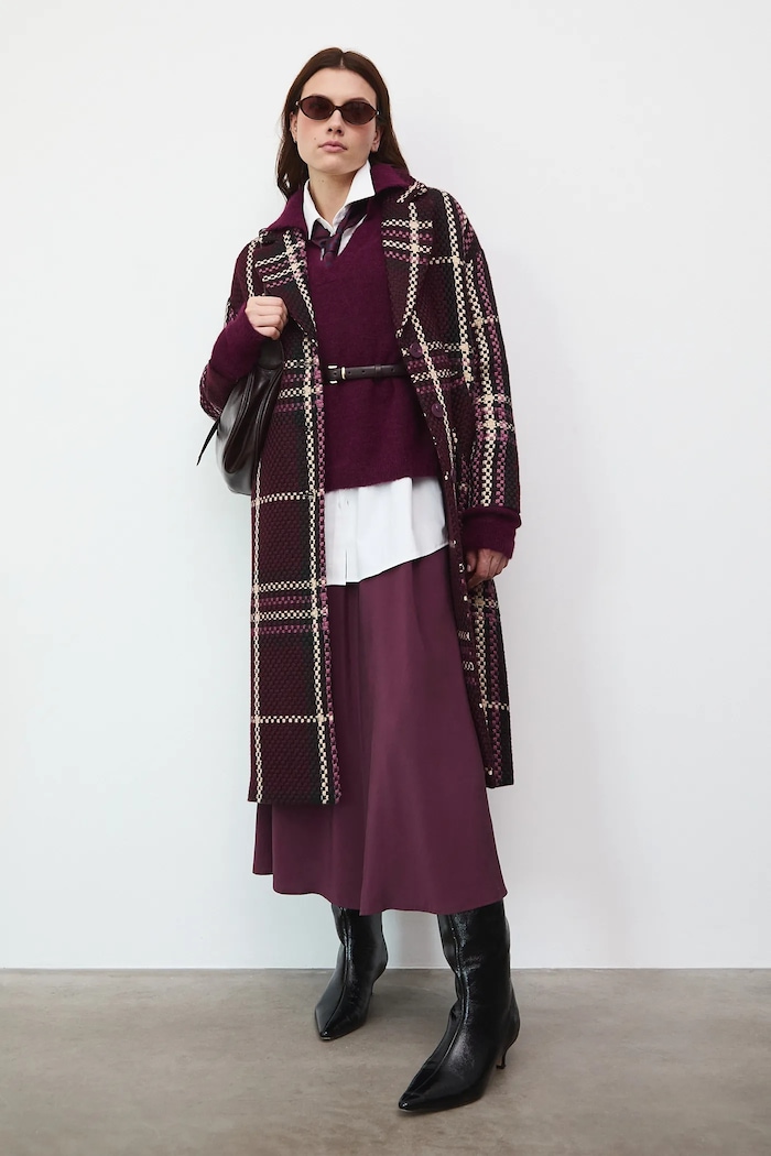 Medicine palton RW25-KPD603 burgundia RW25