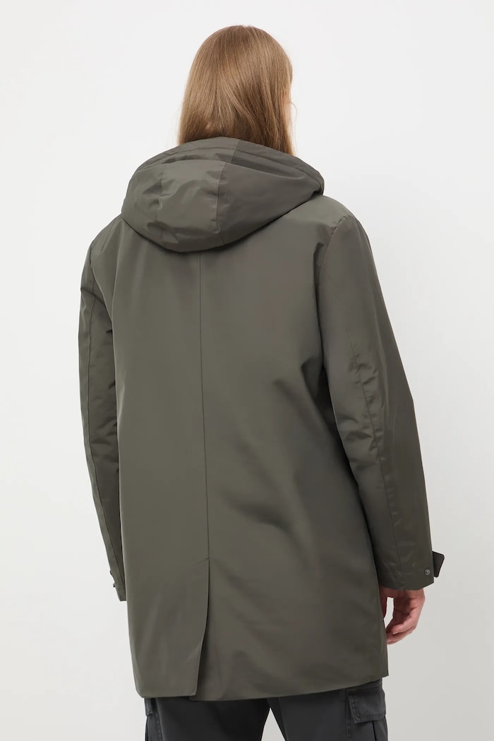 Parka męska gładka RW25-KPM810 zielony RW25
