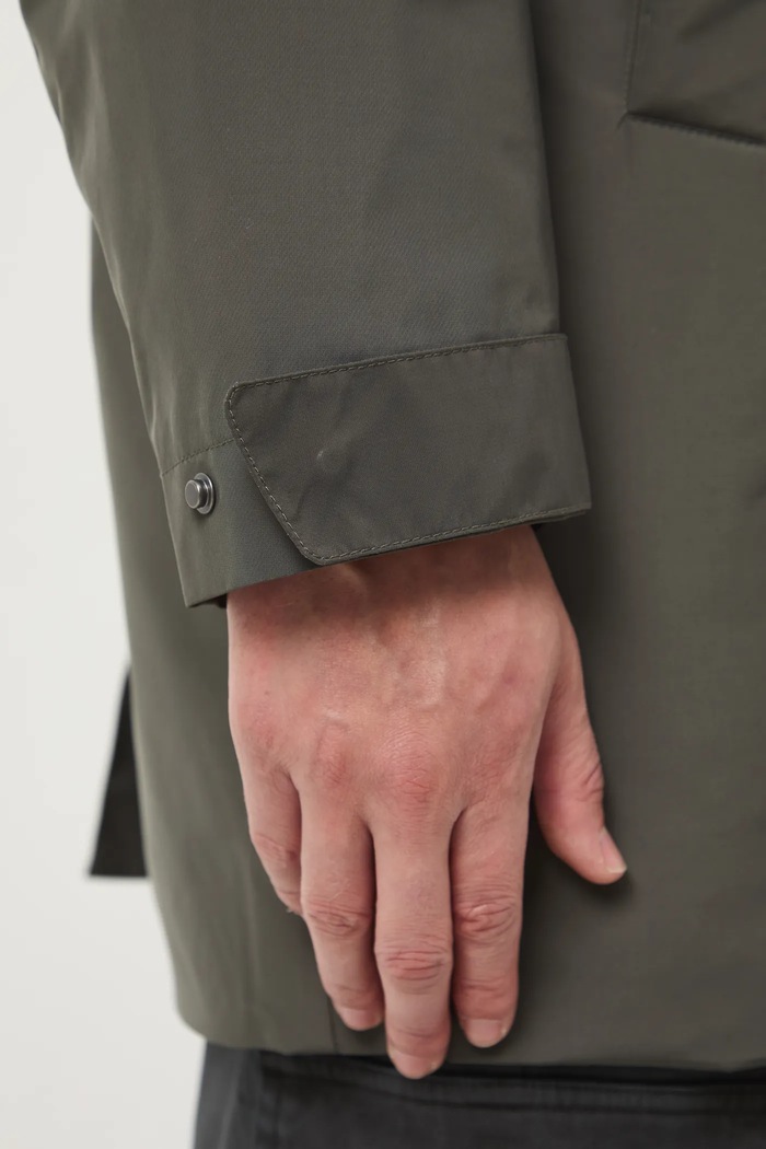 Parka męska gładka zielony RW25-KPM810