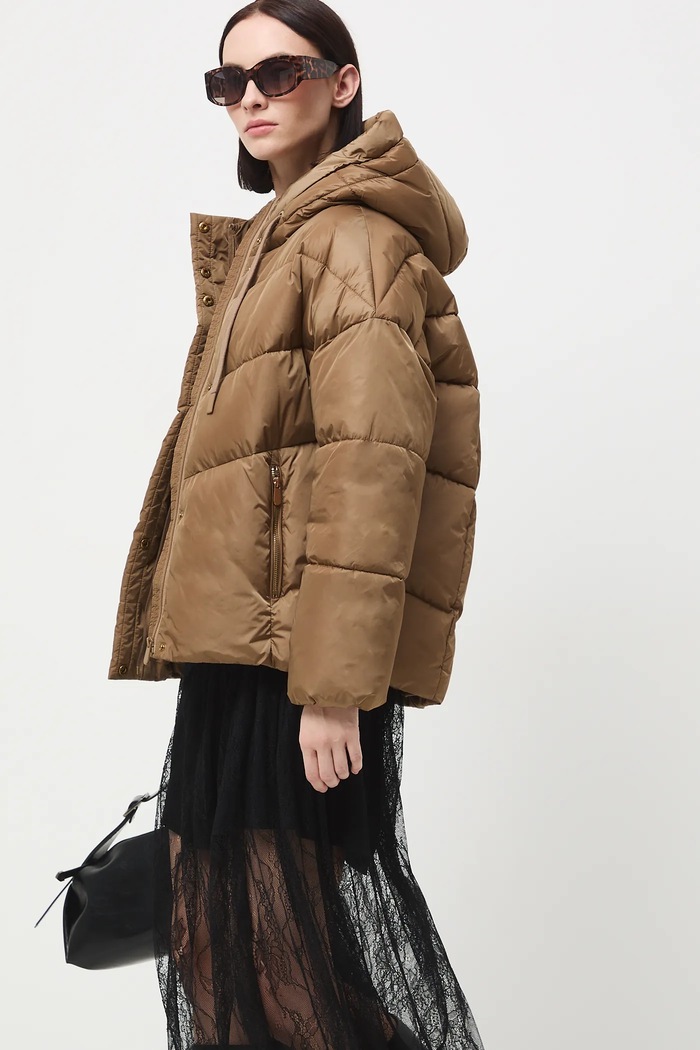 Kurtka damska pikowana RW25-KUD900 beżowy RW25