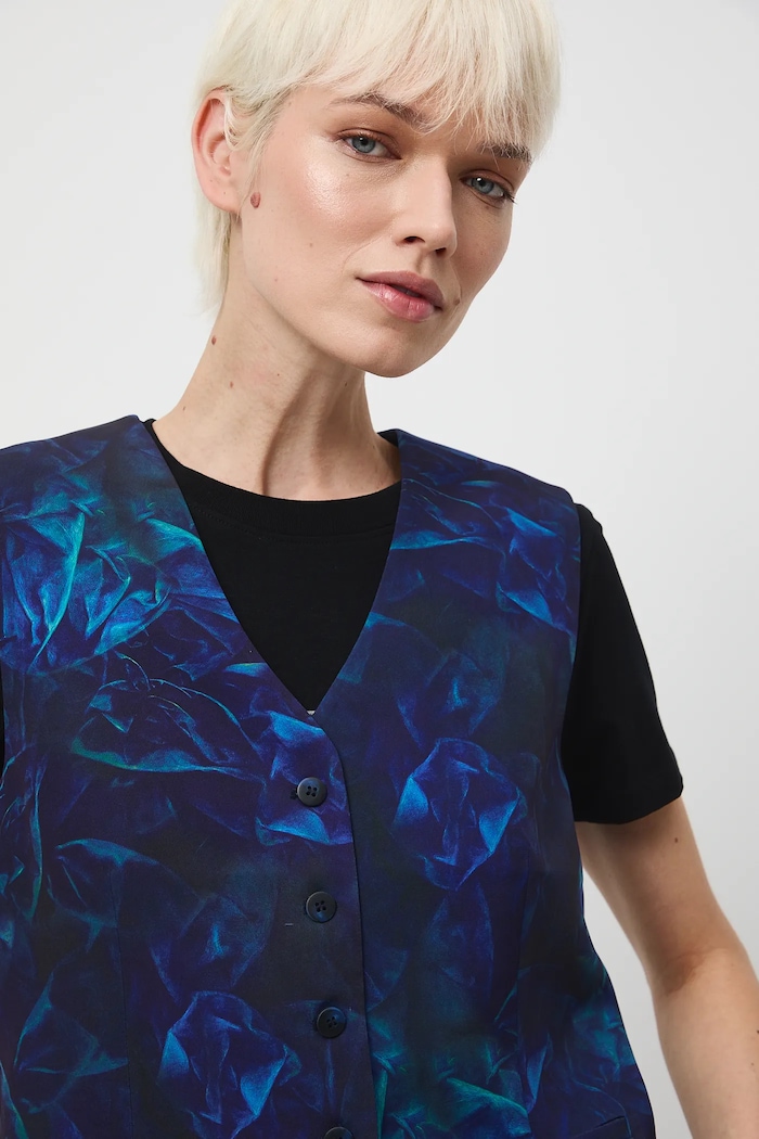 Kamizelka damska z kolekcji Zdzisław Beksiński x Medicine multicolor RW25-KZDA51