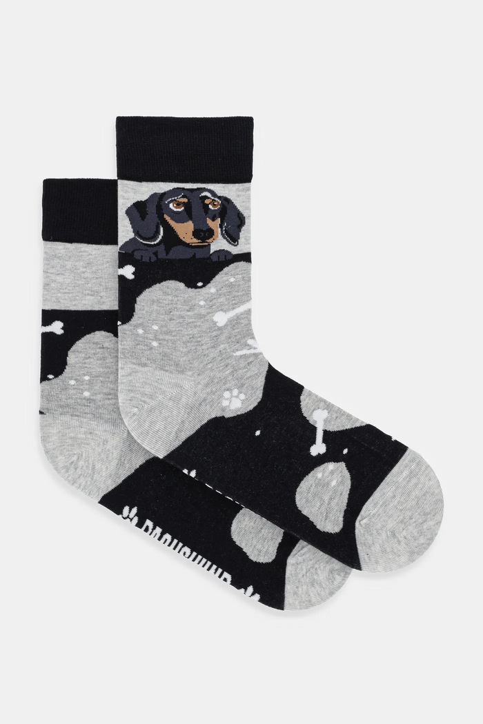 Medicine ciorapi de bumbac cu modele negru RW25-LGD600