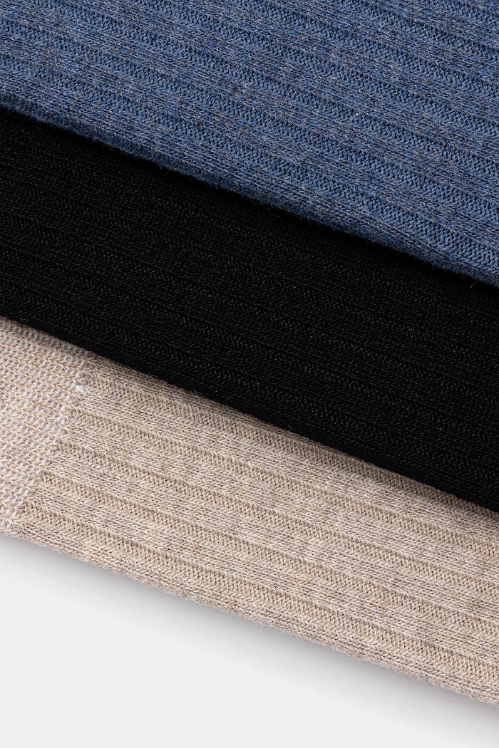 Ponožky pánské se žebrováním, z bambusového vlákna (3-pack) RW25-LGM405 vícebarevná RW25