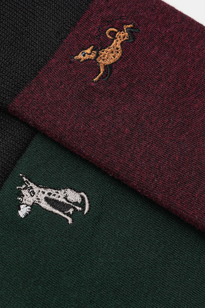 Skarpetki z bawełną męskie z okazji Dnia Psa (2-pack) RW25-LGM408 multicolor RW25