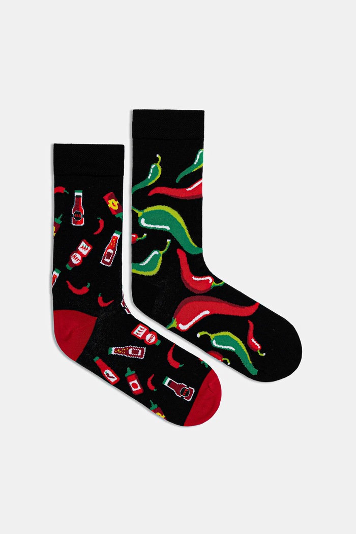 Skarpetki z bawełną męskie wzorzyste (2-pack) skarpetki długie multicolor RW25-LGM711