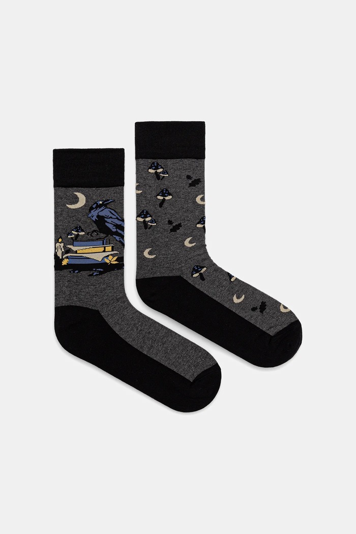 Skarpetki z bawełną męskie wzorzyste (2-pack) skarpetki długie multicolor RW25-LGM812