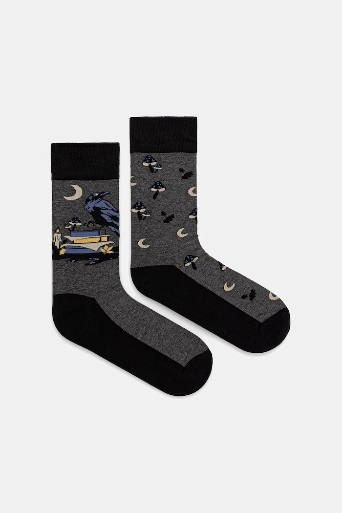 Skarpetki z bawełną męskie wzorzyste (2-pack) skarpetki długie multicolor RW25-LGM812