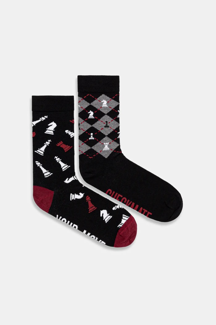 Bavlnené ponožky (2-pack) dlhé ponožky viacfarebná RW25-LGMB18