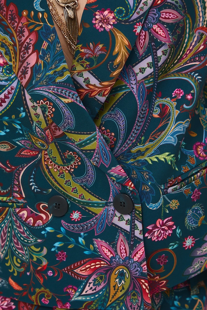 Marynarka damska wzorzysta RW25-MKDC00 multicolor