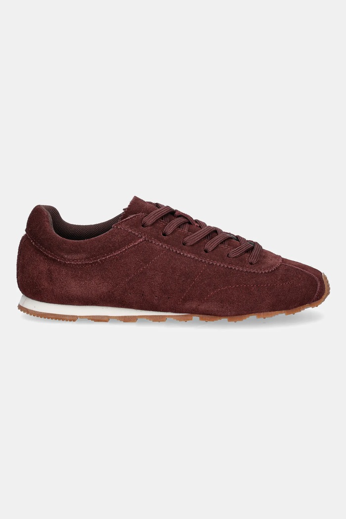 Obuwie Sneakersy skórzane RW25-OBD311 bordowy