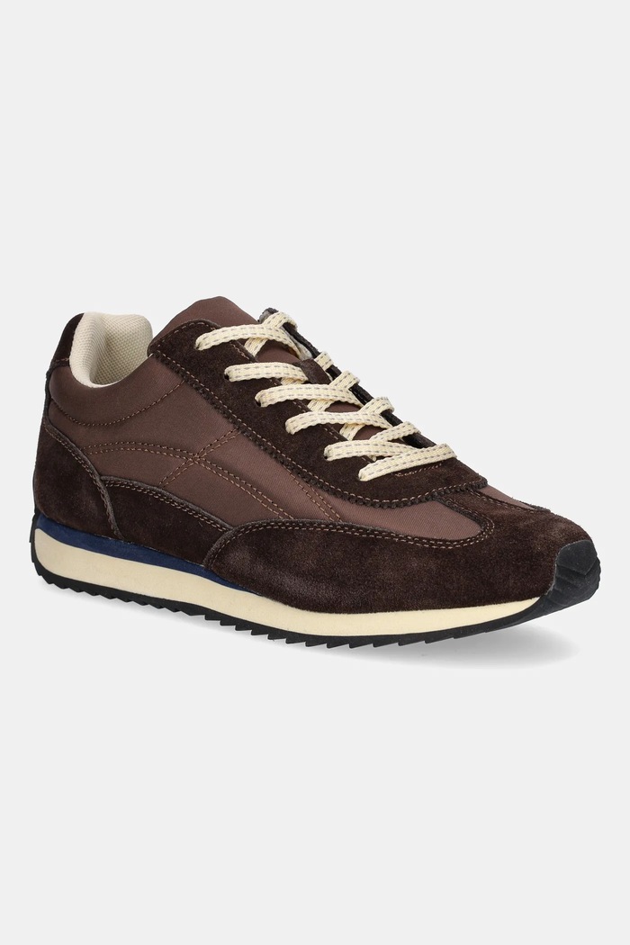 Sneakersy ze skórą zamszową RW25-OBD312 brązowy RW25