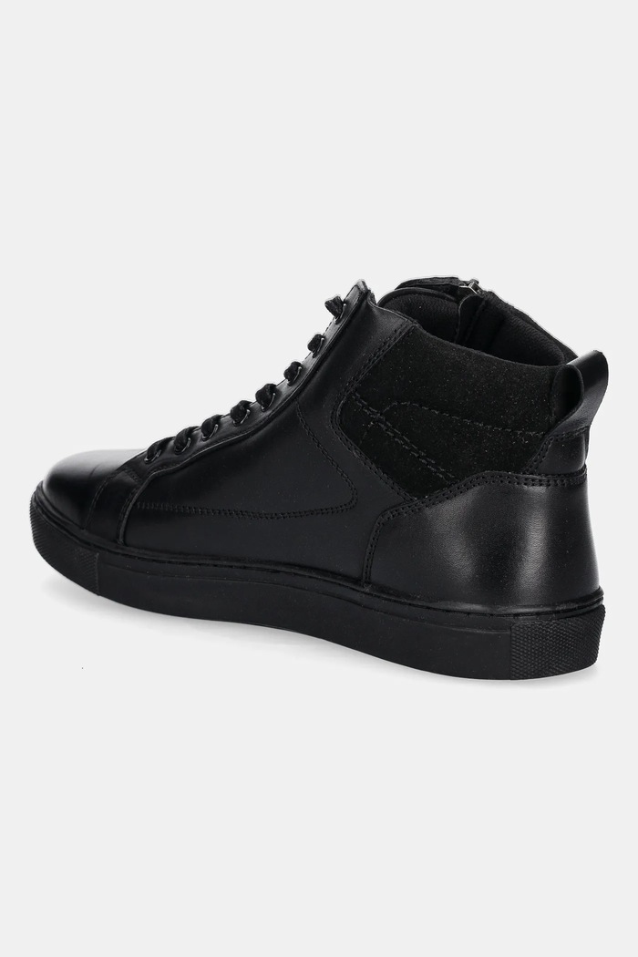 Buty męskie skórzane czarny RW25-OBM316