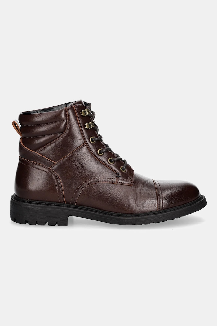 Obuwie Buty wysokie męskie z imitacji skóry RW25-OBM601 brązowy