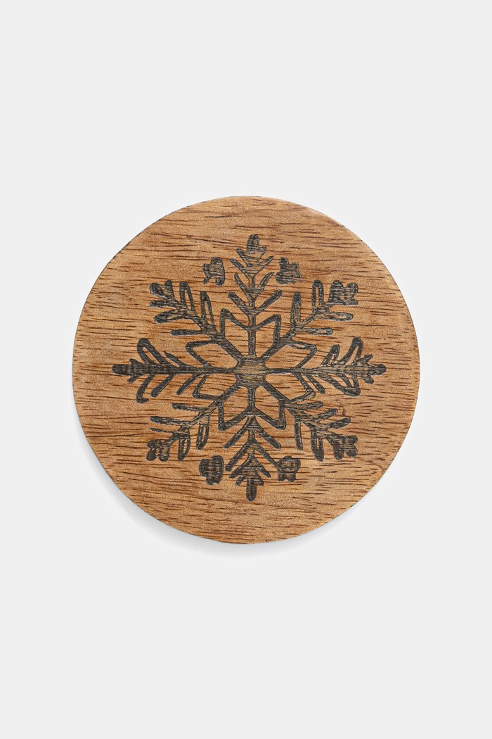 Podkładka pod kubek drewniana (4-pack) RW25-ORU817 brązowy RW25