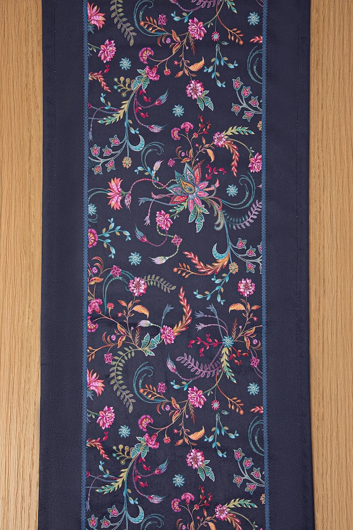 Běhoun na stůl se vzorem, 40 x 160 cm RW25-ORUB00 námořnická modř RW25