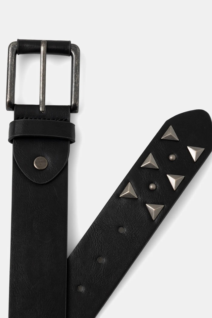 Pasek męski z imitacji skóry RW25-PAM701 czarny RW25
