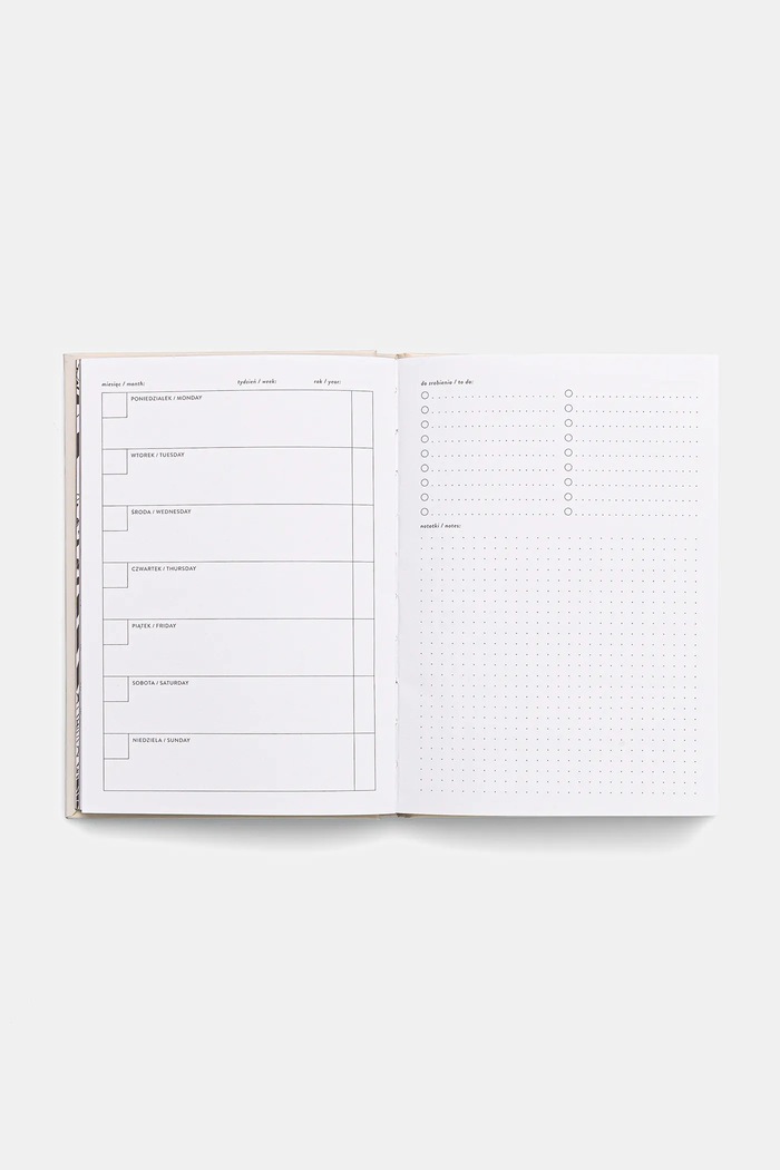 Planer z kocim motywem - Kitty Planner multicolor RW25-PAU801