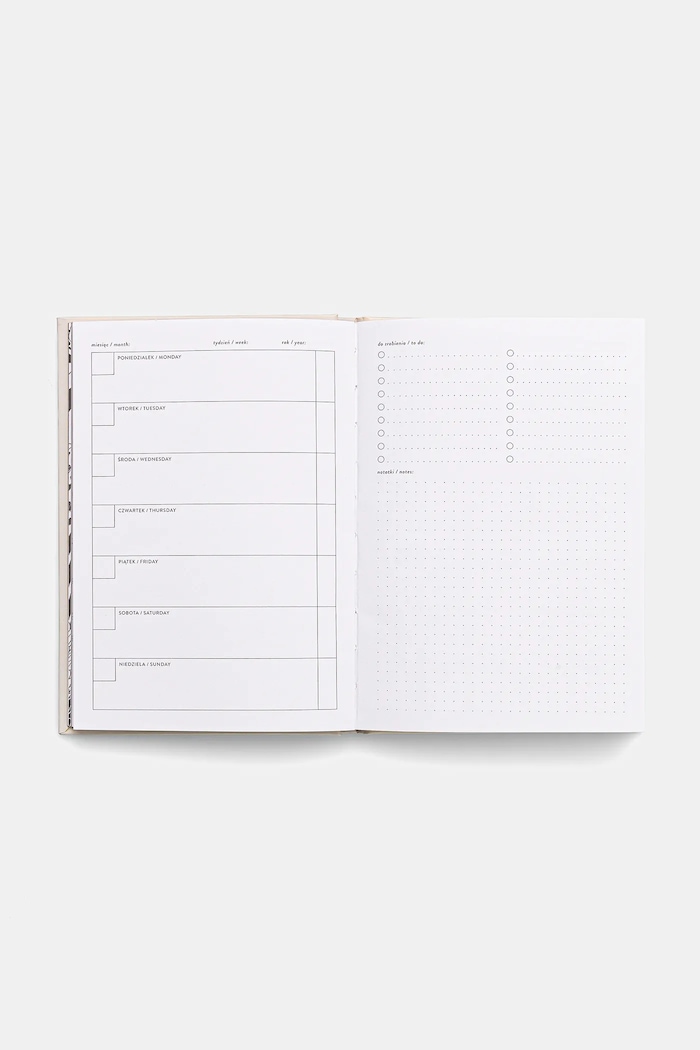 Planer z kocim motywem - Kitty Planner multicolor RW25-PAU801