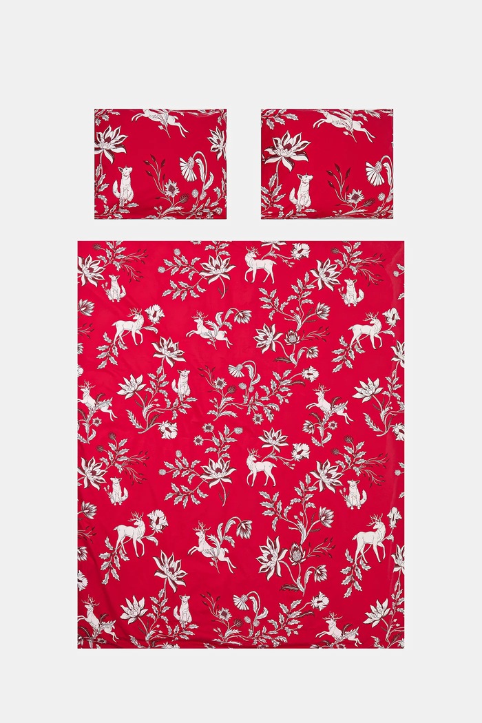 Sypialnia Komplet pościeli bawełnianej świątecznej 160 x 200 cm RW25-PCU811 czerwony