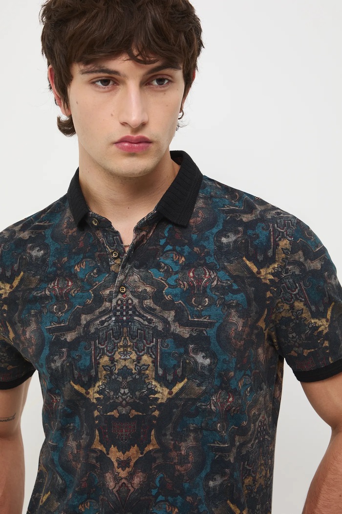 Medicine tricou polo multicolor RW25-POM751