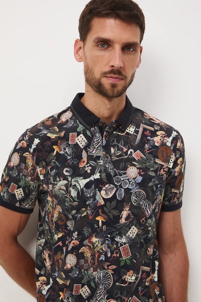 Medicine Tricou polo negru RW25-POM900