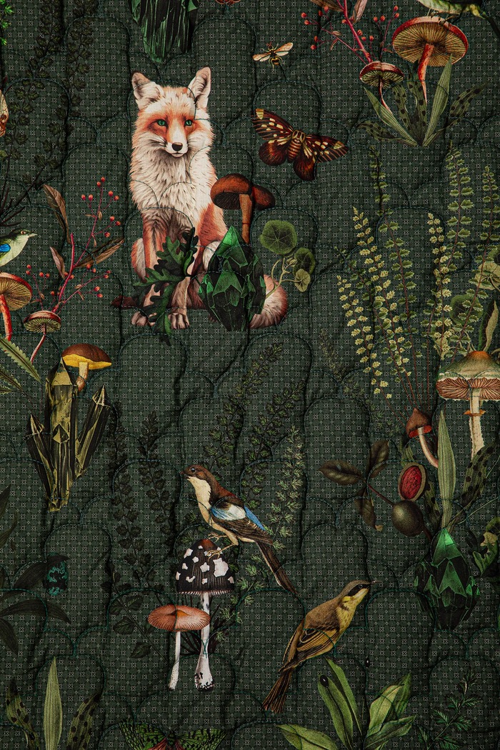Medicine cuvertură de pat din bumbac 220 x 240 cm verde RW25-POU601
