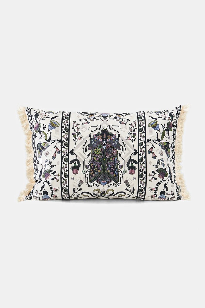 Poszewka dekoracyjna na poduszkę wzorzysta 40 x 60 cm RW25-PSU402 beżowy RW25