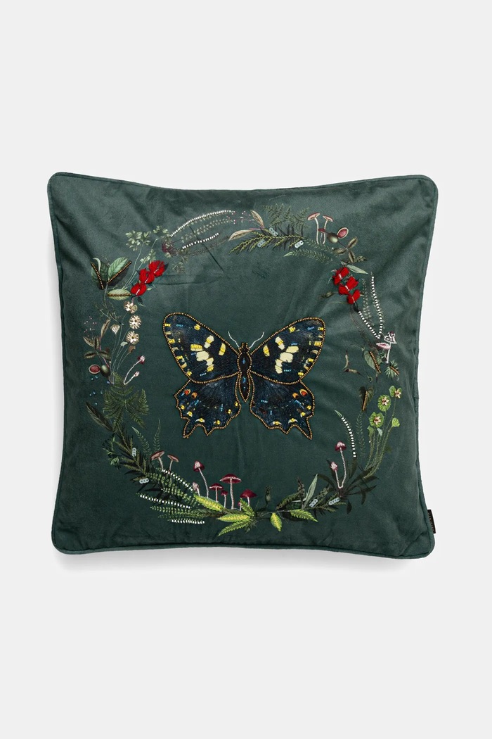Poszewka dekoracyjna na poduszkę z ozdobną aplikacją 45 x 45 cm multicolor RW25-PSU613