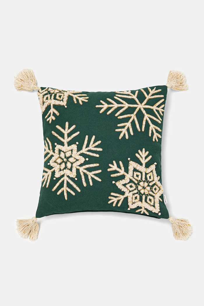 Poszewka dekoracyjna na poduszkę świąteczna 45 x 45 cm zielony RW25-PSU822
