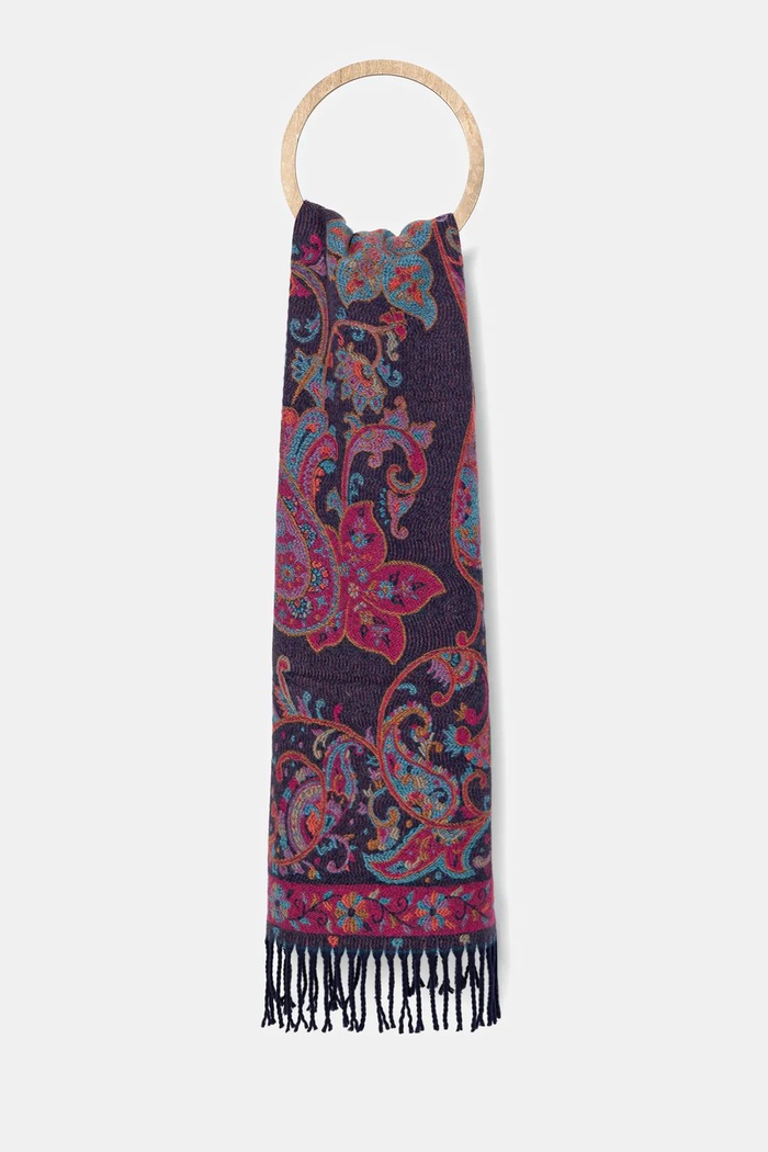 Szal damski wzorzysty tkanina multicolor RW25-SAD602