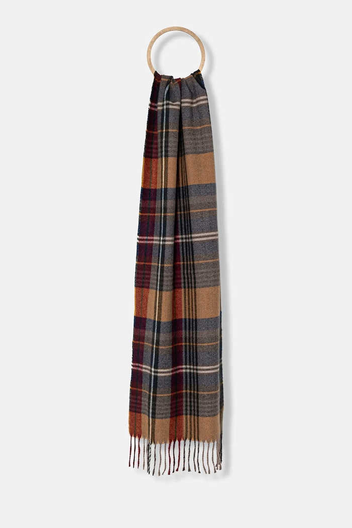 Szal męski w kratę z wiskozą RW25-SAM713 multicolor RW25