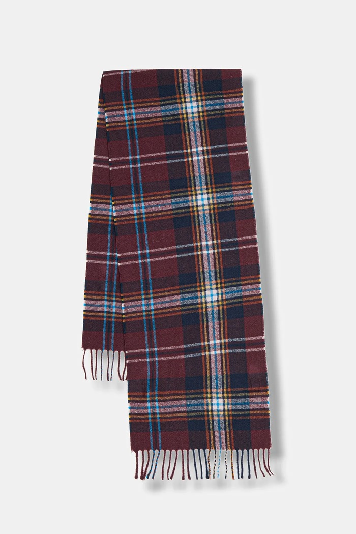 Szal męski w kratę z wiskozą RW25-SAM900 multicolor RW25
