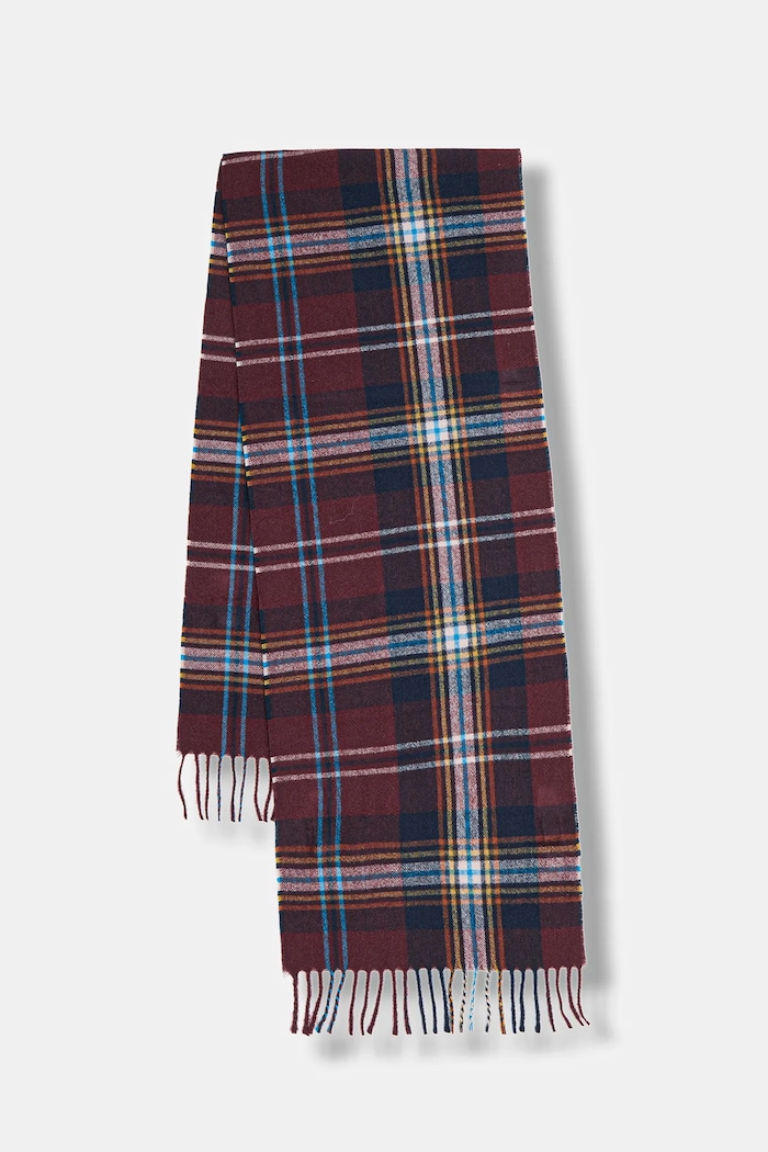 Szal męski w kratę z wiskozą RW25-SAM900 multicolor RW25